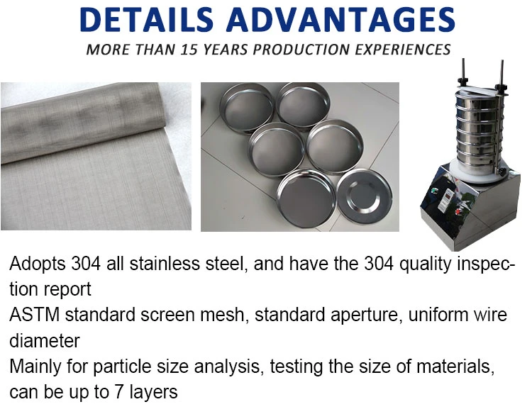 Stainless Steel Test Vibrating Sieve Machine Electric Lab